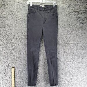 Madewell Jeans Women 26 Black High-Rise Skinny Stretch Denim Classic